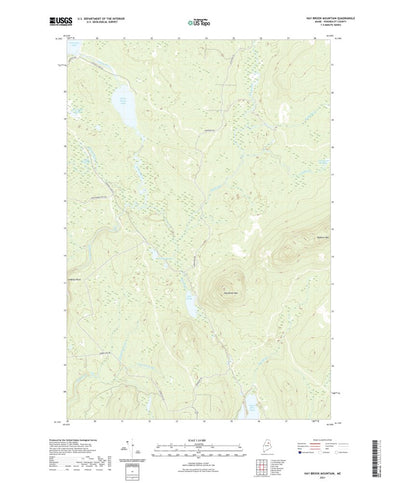 United States Geological Survey Hay Brook Mountain, ME (2021, 24000-Scale) digital map