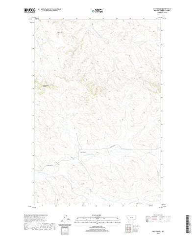 United States Geological Survey Hay Coulee, MT (2020, 24000-Scale) digital map