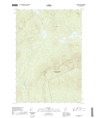 United States Geological Survey Hay Mountain, ME (2021, 24000-Scale) digital map