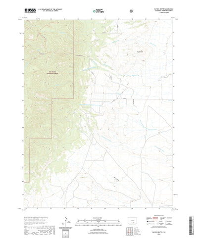 United States Geological Survey Hayden Butte, CO (2022, 24000-Scale) digital map