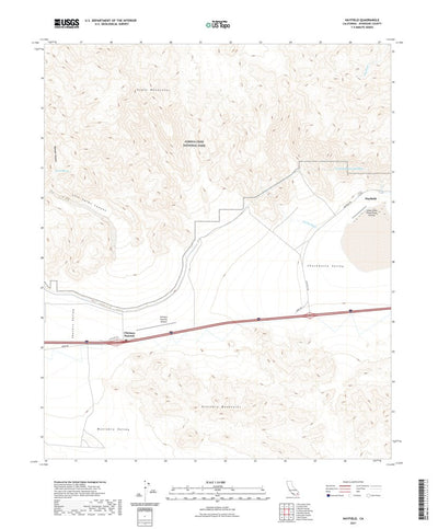 United States Geological Survey Hayfield, CA (2021, 24000-Scale) digital map