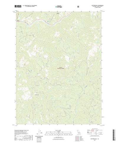 United States Geological Survey Hayfork Bally, CA (2021, 24000-Scale) digital map