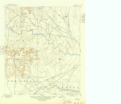 United States Geological Survey Hayrick, TX (1894, 125000-Scale) digital map