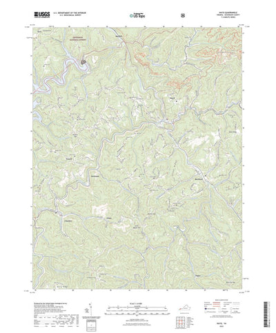 United States Geological Survey Haysi, VA (2022, 24000-Scale) digital map