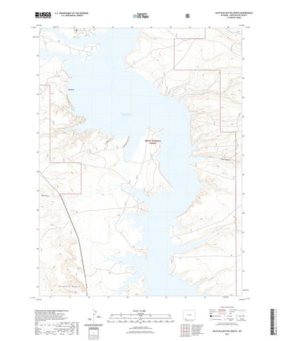United States Geological Survey Haystack Buttes North, WY (2021, 24000-Scale) digital map