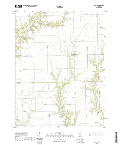 United States Geological Survey Hazel Dell, IL (2021, 24000-Scale) digital map