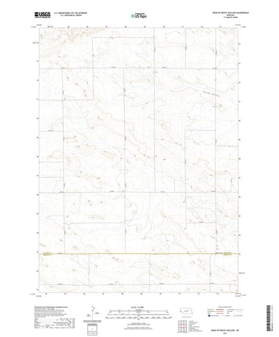 United States Geological Survey Head of Rocky Hollow, NE (2021, 24000-Scale) digital map
