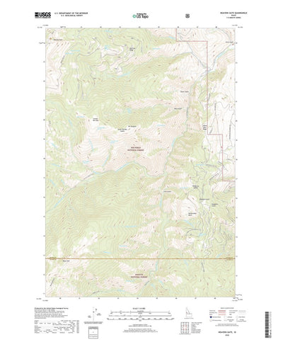 United States Geological Survey Heavens Gate, ID (2020, 24000-Scale) digital map