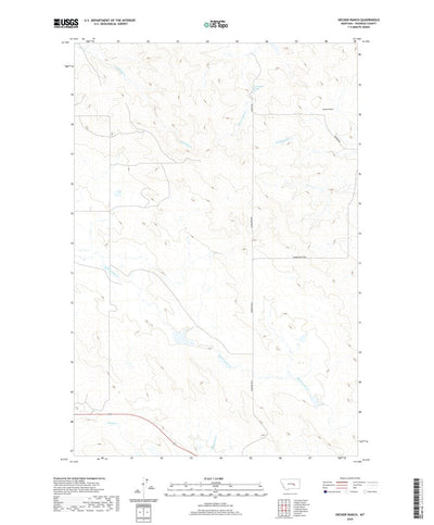 United States Geological Survey Hecker Ranch, MT (2020, 24000-Scale) digital map
