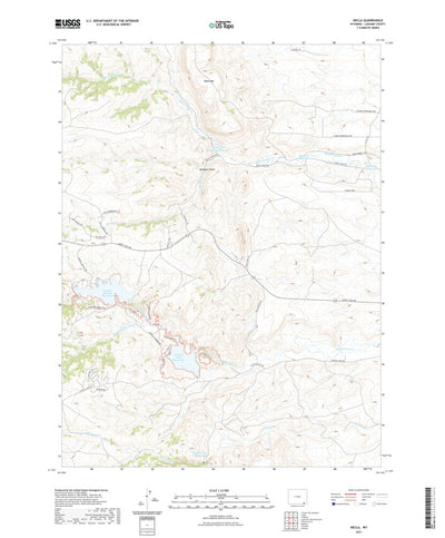 United States Geological Survey Hecla, WY (2021, 24000-Scale) digital map