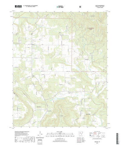 United States Geological Survey Hector, AR (2020, 24000-Scale) digital map