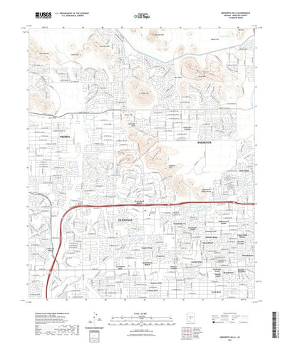 United States Geological Survey Hedgpeth Hills, AZ (2021, 24000-Scale) digital map