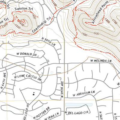 United States Geological Survey Hedgpeth Hills, AZ (2021, 24000-Scale) digital map