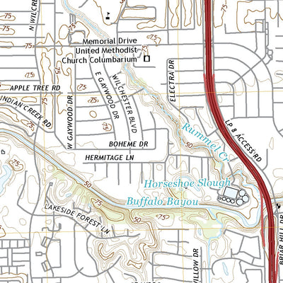 United States Geological Survey Hedwig Village, TX (2022, 24000-Scale) digital map