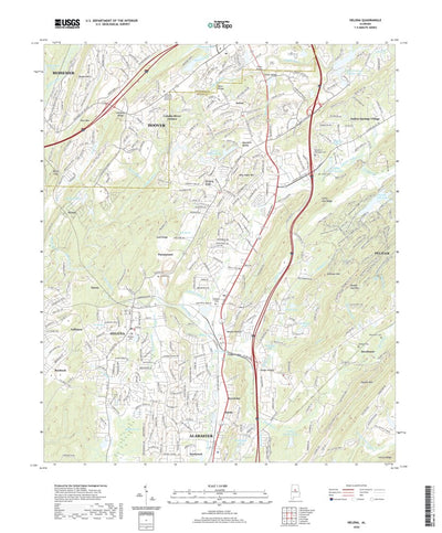 United States Geological Survey Helena, AL (2020, 24000-Scale) digital map