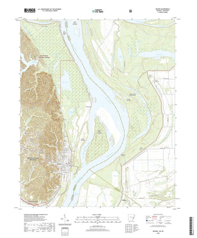 United States Geological Survey Helena, AR (2020, 24000-Scale) digital map
