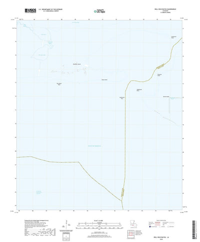 United States Geological Survey Hell Hole Bayou, LA (2020, 24000-Scale) digital map