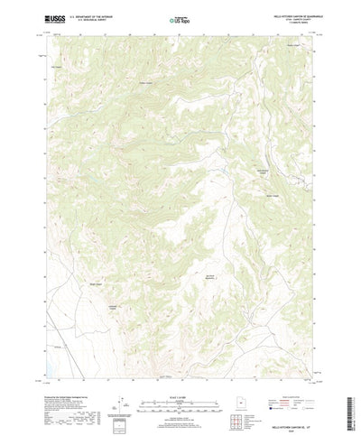 United States Geological Survey Hells Kitchen Canyon SE, UT (2020, 24000-Scale) digital map
