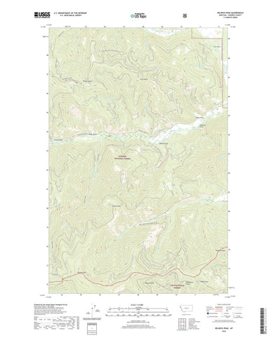 United States Geological Survey Helwick Peak, MT (2020, 24000-Scale) digital map