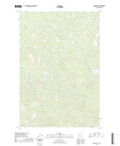 United States Geological Survey Hemlock Pass, WA (2020, 24000-Scale) digital map