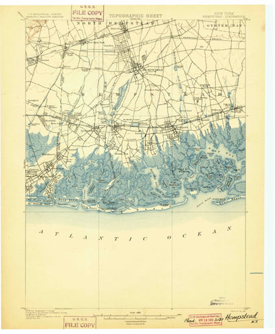 United States Geological Survey Hempstead, NY (1899, 62500-Scale) digital map