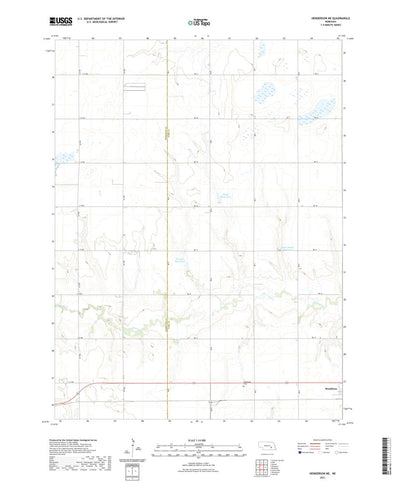 United States Geological Survey Henderson NE, NE (2021, 24000-Scale) digital map