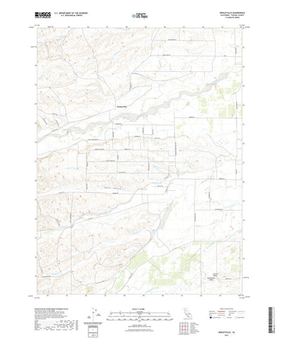 United States Geological Survey Henleyville, CA (2021, 24000-Scale) digital map