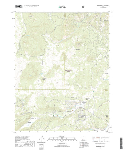 United States Geological Survey Henrie Knolls, UT (2020, 24000-Scale) digital map