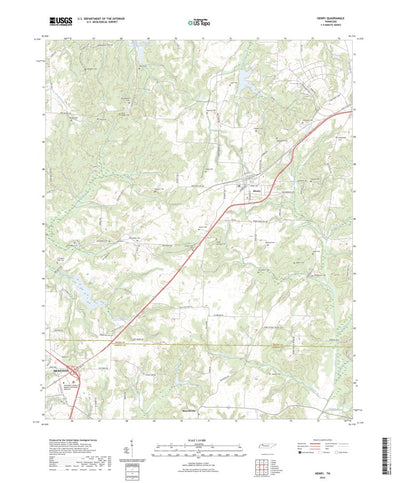 United States Geological Survey Henry, TN (2022, 24000-Scale) digital map
