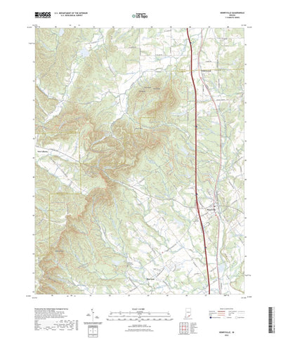 United States Geological Survey Henryville, IN (2022, 24000-Scale) digital map