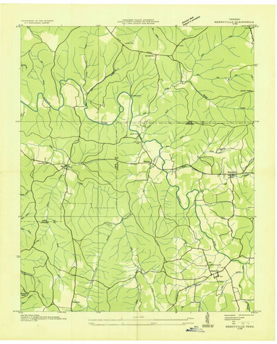 United States Geological Survey Henryville, TN (1936, 24000-Scale) digital map