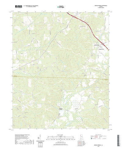 United States Geological Survey Henson Springs, AL (2020, 24000-Scale) digital map