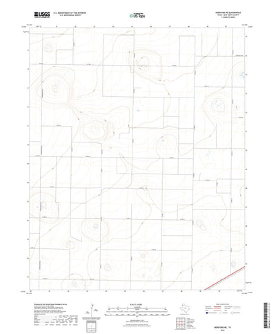 United States Geological Survey Hereford NE, TX (2022, 24000-Scale) digital map