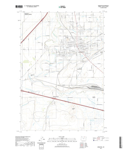 United States Geological Survey Hermiston, OR (2020, 24000-Scale) digital map