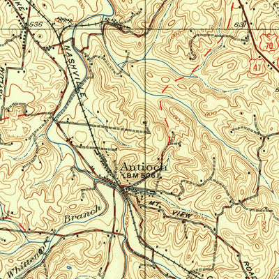 United States Geological Survey Hermitage, TN (1932, 62500-Scale) digital map