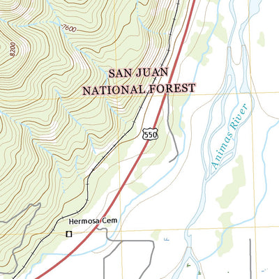 United States Geological Survey Hermosa, CO (2022, 24000-Scale) digital map