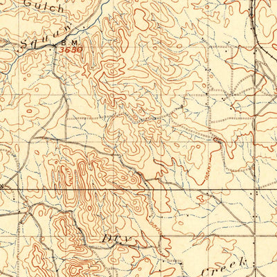 United States Geological Survey Hermosa, SD (1901, 125000-Scale) digital map