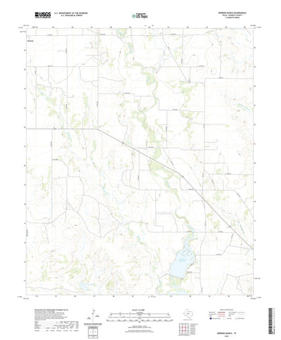 United States Geological Survey Herring Ranch, TX (2022, 24000-Scale) digital map