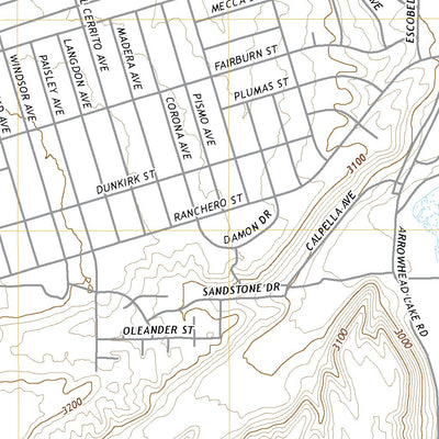 United States Geological Survey Hesperia, CA (2021, 24000-Scale) digital map