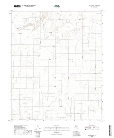 United States Geological Survey Hester Ranch, TX (2022, 24000-Scale) digital map