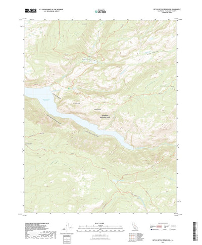 United States Geological Survey Hetch Hetchy Reservoir, CA (2021, 24000-Scale) digital map