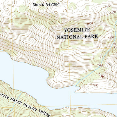 United States Geological Survey Hetch Hetchy Reservoir, CA (2021, 24000-Scale) digital map