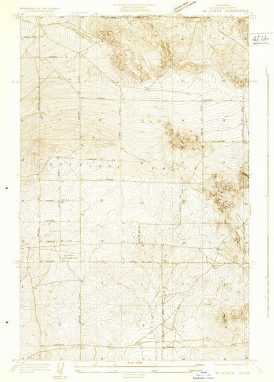 United States Geological Survey Hi Vista, CA (1931, 24000-Scale) digital map