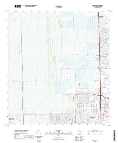 United States Geological Survey Hialeah SW, FL (2021, 24000-Scale) digital map