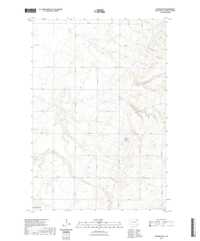 United States Geological Survey Hickman Lake, SD (2021, 24000-Scale) digital map