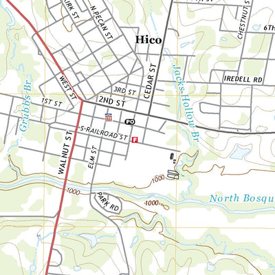 United States Geological Survey Hico, TX (2022, 24000-Scale) digital map