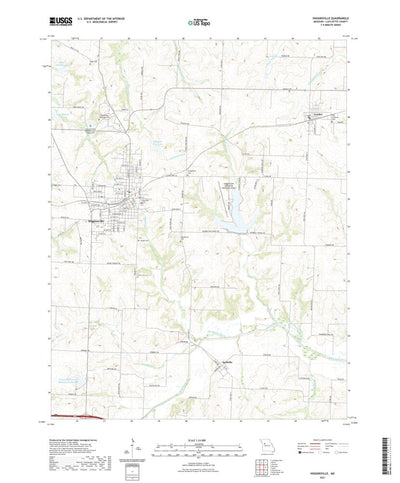 United States Geological Survey Higginsville, MO (2021, 24000-Scale) digital map