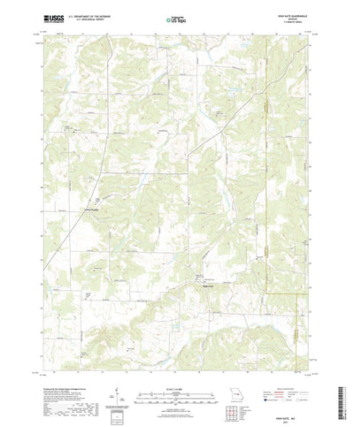 United States Geological Survey High Gate, MO (2021, 24000-Scale) digital map