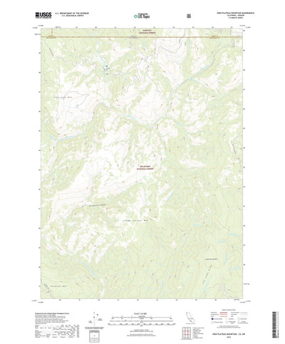 United States Geological Survey High Plateau Mountain, CA (2022, 24000-Scale) digital map