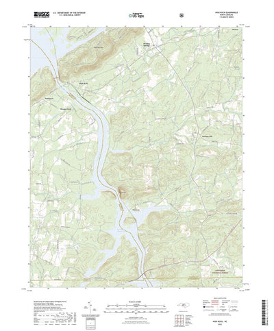 United States Geological Survey High Rock, NC (2022, 24000-Scale) digital map